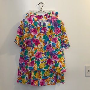 Colorayons top and long skirt